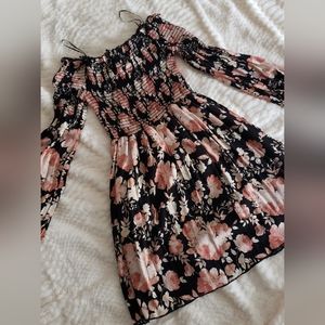 Off the shoulder mini dress